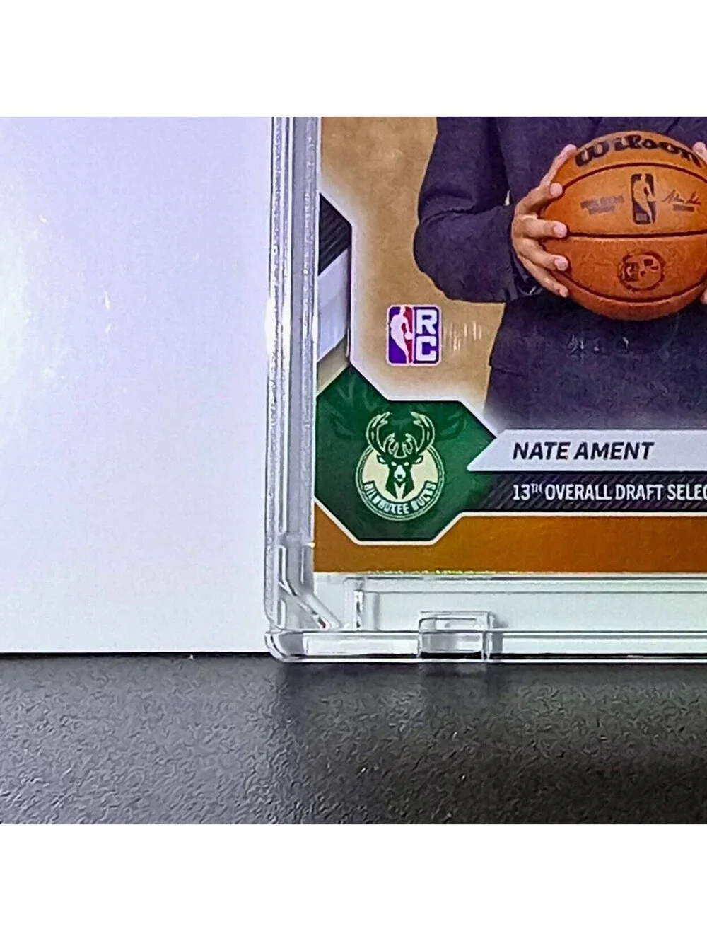 Nate Ament Rookie 2026-27 Topps NBA Draft Orange Foil 11/25 Card Milwaukee Bucks